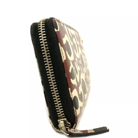 GUCCI Interlocking G Leopard Print Leather Zip Around Long Wallet - Picture 2 of 7